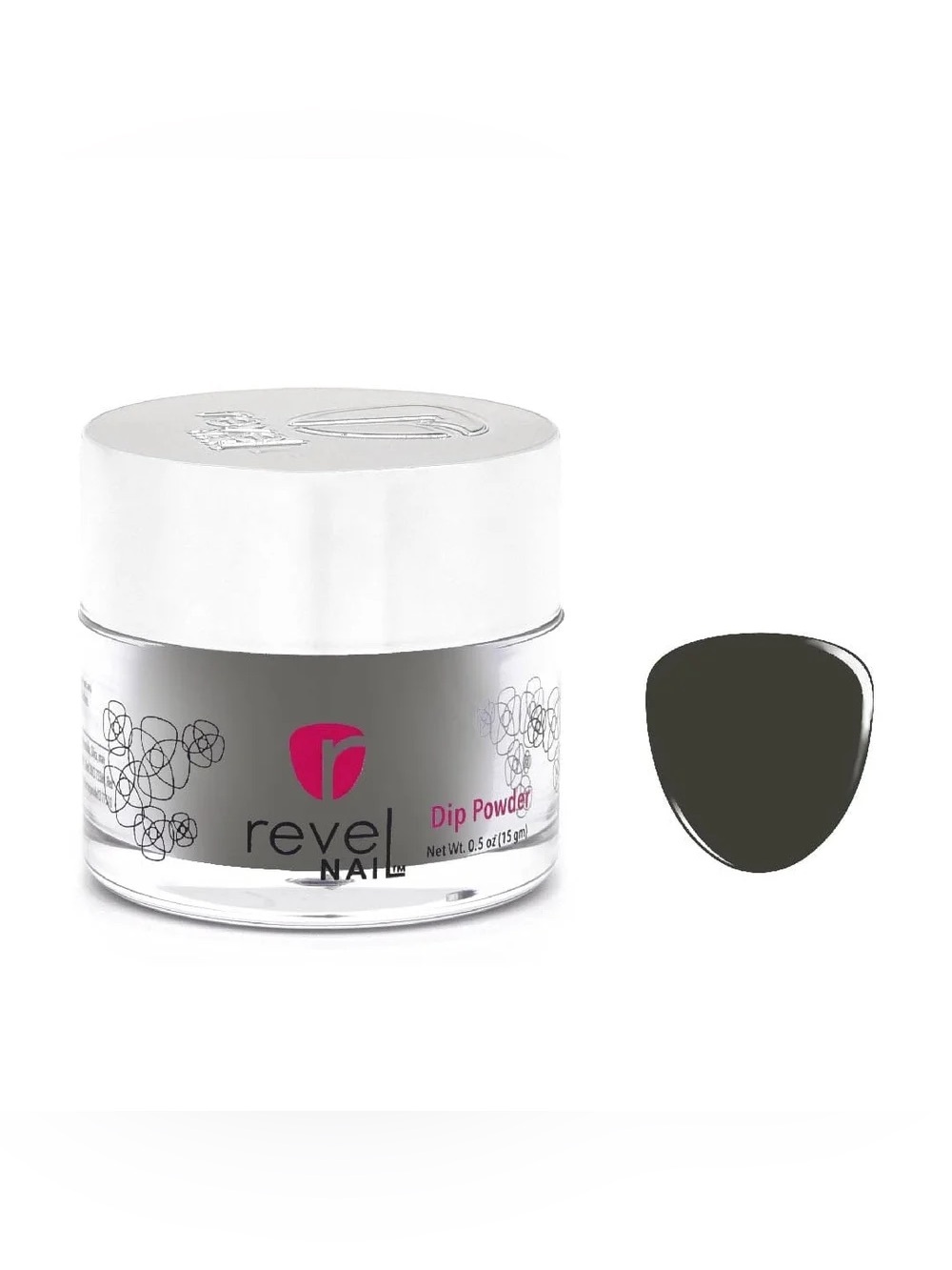 5/$20 Revel Nail Dip Powder Stormy D304 grey manicure pedicure